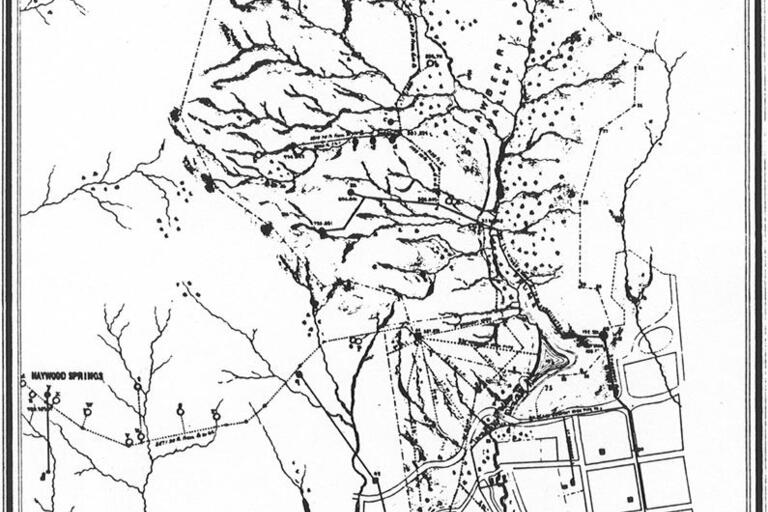 Map of Strawberry Valley and Vicinity (1875)