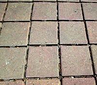 Permeable pavers with gaps between the pavers